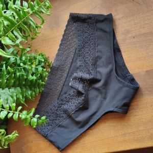 Mae black lace hipster panties size Medium